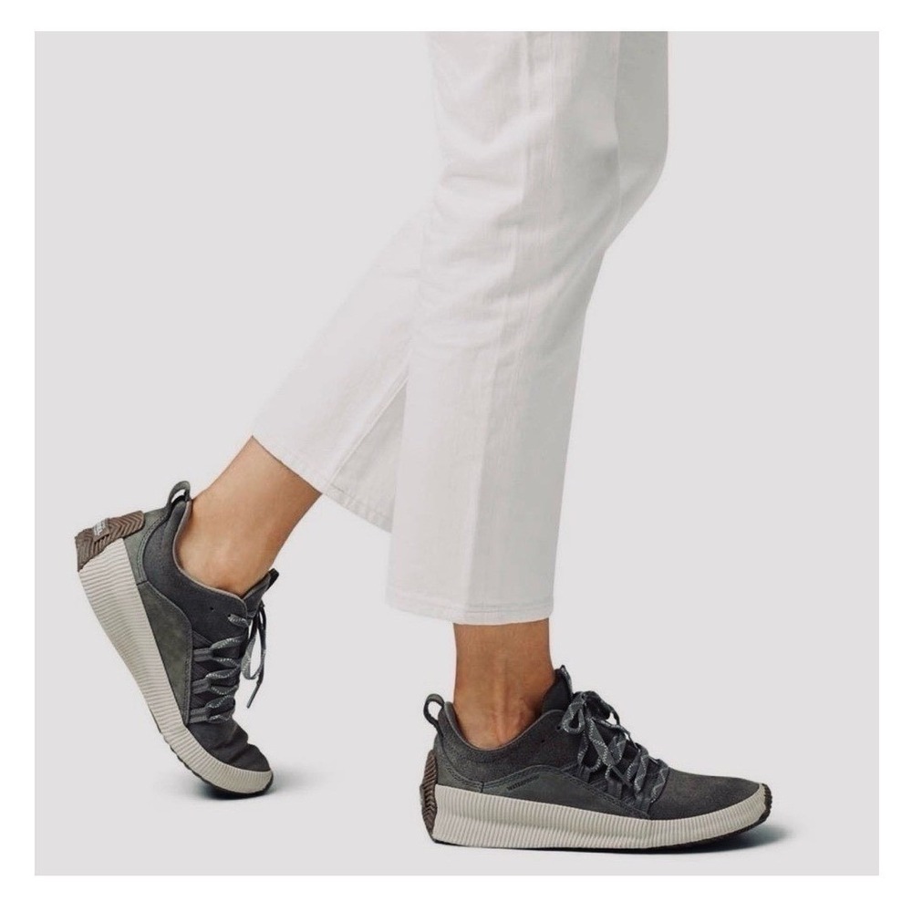 Sorel Women's Gray Out N About Plus Sneakers Tennis Shoes